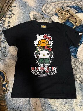 RARE Authentic Hello Kitty x BAPE baby milo women’s tshirt
